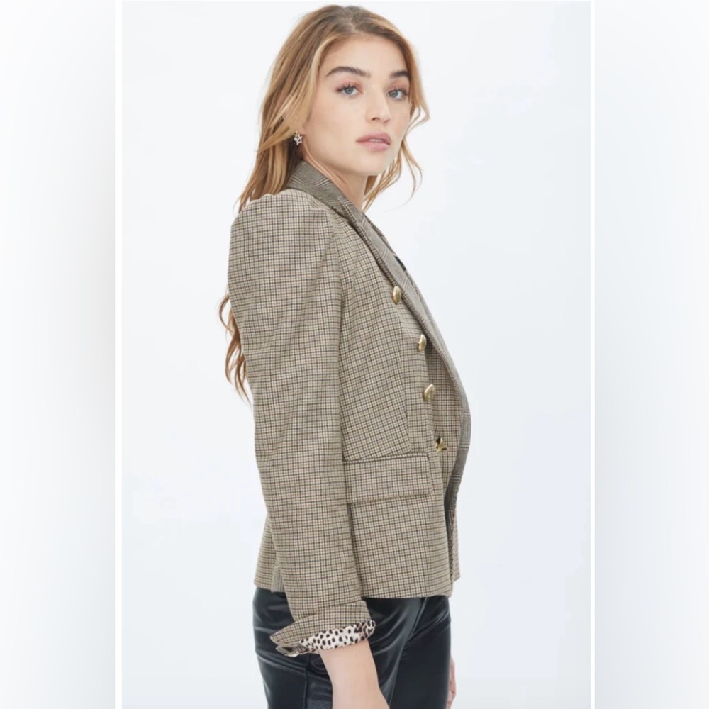 Generation Love Peyton Combo Double Breasted wool blend Blazer - Picture 4 of 15